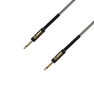 Abbildung von Adam Hall Cables 4 Star Instrumentenkabel Nylonmantel Klinke TS, grün, 9 m
