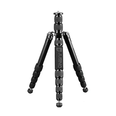 Abbildung von JUSINO TK 255S leichtes &amp; kompaktes Traveller Tripod/Monopod Reisestativ Max. Höhe: 115cm, Belastbar bis 15Kg Inkl. Transporttasche, Aluminium