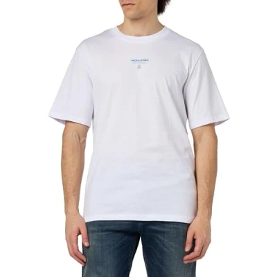 Abbildung von JACK&amp;JONES Herren JCOTYPO Tee SS Crew Neck FST T Shirt, White, M