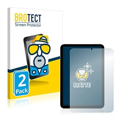 Abbildung von BROTECT Entspiegelungs Schutzfolie für Apple iPad Mini 6 WiFi Cellular 2021 (2 Stück) Matte Displayschutz Folie, Anti Reflex, Fingerprint