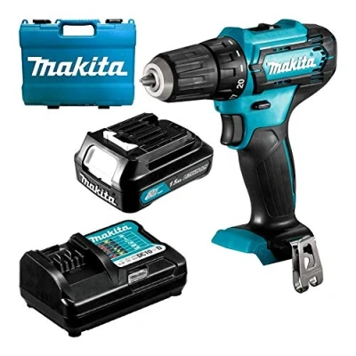 Abbildung von Makita DF333DWY 12 V Max 1,5 Ah Li Ion CXT Akku Bohrschrauber Combo Kit