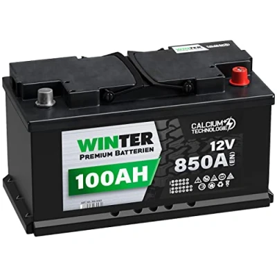 Abbildung von WINTER Premium Autobatterie 12V 100Ah 850A/EN statt 88Ah 90Ah 95Ah