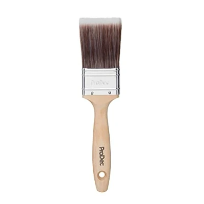 Abbildung von ProDec Premier 50 mm professioneller synthetischer Pinsel für glatte Lackierung mit Dispersions , Glanz und Satinfarben auf Wänden, Decken, Holz Metall