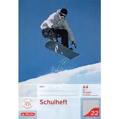 Abbildung von 10 x Herlitz Schulheft A4 80g/qm Lineatur 22
