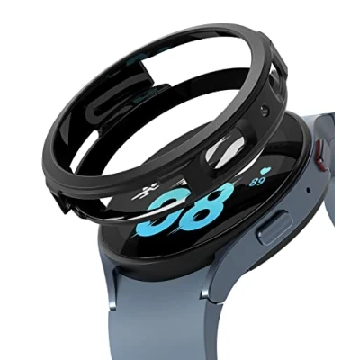 Abbildung von Ringke Air Sports Kompatibel mit Samsung Galaxy Watch 5 Hülle [44mm] Flexible Leichte TPU Robuste Kratzfeste Schutzhülle Schwarz