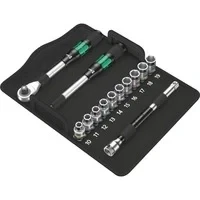 Abbildung von Wera 05004090001 8006 SC 1 Zyklop Hybrid Knarrensatz, 1/2&quot; Antrieb, metrisch, 13 teilig, Schwarz, Grün, Stück