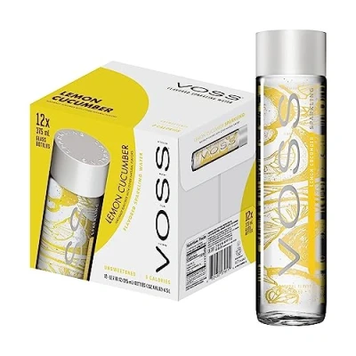 Abbildung von Voss Water Lemon Cucumber 375 ml, natürlich fruchtiger Geschmack, 12er Pack (Einweg, 12 x ml)