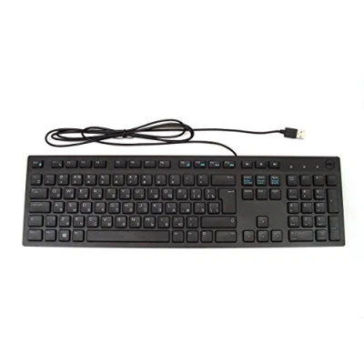 Abbildung von Dell KB216 USB Tastatur Multimedia Schwarz, Russisches Layout