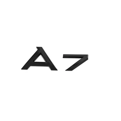 Abbildung von Audi 4K8071803 Schriftzug A7 schwarz Tuning Exclusive Black Edition Emblem