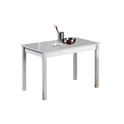 Abbildung von ASTIMESA Buchtyp kuechentisch, Metall Glas Holz, grau, 90x50cm