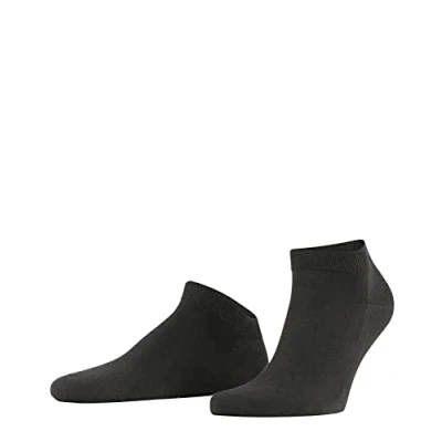 Abbildung von FALKE Herren Sneakersocken ClimaWool M SN Lyocell Wolle kurz einfarbig 1 Paar, Grau (Anthracite Melange 3117), 43 44