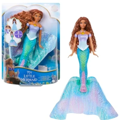 Abbildung von Mattel® Meerjungfrauenpuppe Mattel HLX13 Disney Die Kleine Meerjungfrau Arielle mit Verwandlun