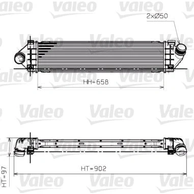 Abbildung von VALEO 818246 Ladeluftkühler FORD: MONDEO 4 Turnier, S Max Mk1, Galaxy Mk2 MPV, VOLVO: V60 I, S80 II kfzteile, kfzteile24, bandel online, bandel, atp