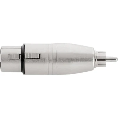 Abbildung von Pronomic AD CMXF Adapter Cinch/RCA male auf XLR female Fertig verdrahtet und einsatzbereit Robuste Verarbeitung Gehäuse aus Druckguss Metall