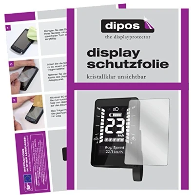 Abbildung von dipos I 3X Schutzfolie klar kompatibel mit Brose Display Folie Displayschutzfolie