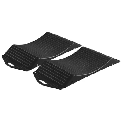 Abbildung von Walser Reifenschoner 2 er Set, praktische Reifenwiege mit Tragkraft bis zu 3,5 Tonnen, Auto Reifenschuhe Set Stück Universalgröße, gegen Standplatten, Reifen Unterlegplatten