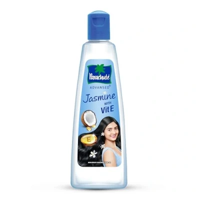 Abbildung von Parachute Advansed mit Jasmin angereichertes Kokosnuss Haaröl Vitamin E Für kräftiges und glänzendes Haar Repariert stärkt das alle Haartypen (6,4 Fl Oz.)