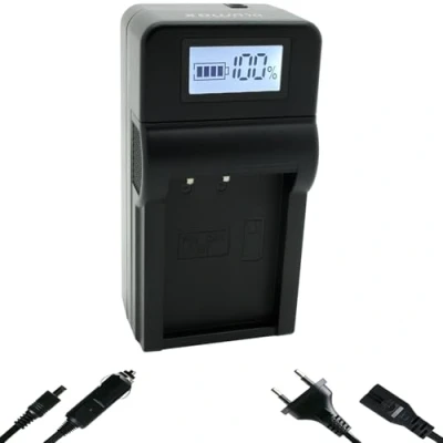 Abbildung von blumax Speed Charger für Canon LP E17 Akkus Ladegerät ist Kompatibel mit EOS RP R8 R100 M3 M5 M6 II 850D 8000D / Kiss X10i Rebel T8i SL3