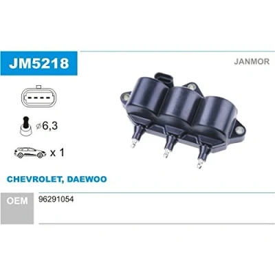 Abbildung von JANMOR JM5218 Zündspule CHEVROLET: Matiz