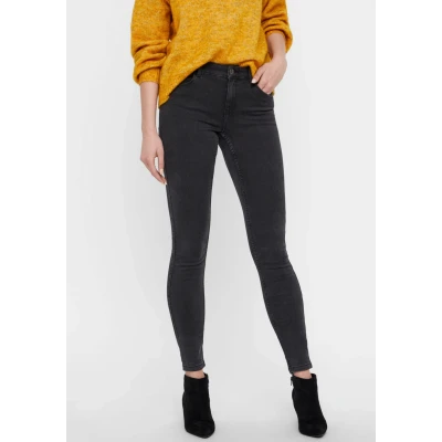 Abbildung von Vero Moda Vmseven Jeans Skinny Fit, Damen, Größe: Mx32, Dark grey denim