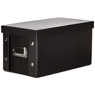 Abbildung von Zeller Aufbewahrungsbox, Pappe, schwarz, ca. 31 x 26 14 cm