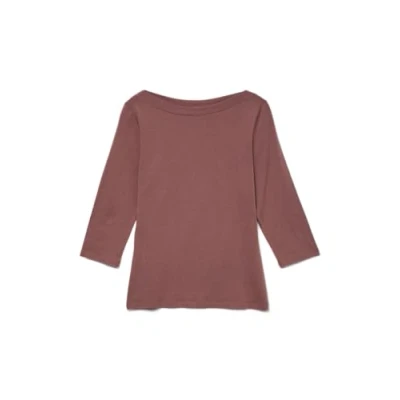 Abbildung von VERO MODA Damen Vmpanda Modal 3/4 Top JRS Noos Langarmshirt, Rose Brown,S
