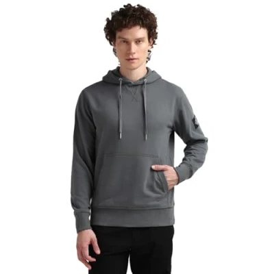 Abbildung von Calvin Klein Jeans Kapuzenpullover, Herren, Größe: XXL, Grijs