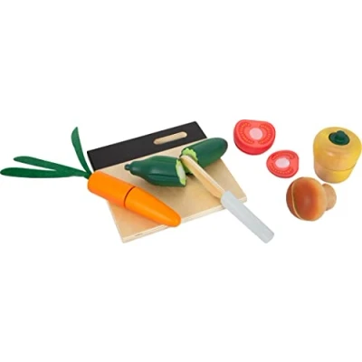 Abbildung von small foot Schneide Set Gemüse &quot;fresh&quot; aus Holz, Lebensmittel für Kinderküche, Rollenspielzeug ab 2 Jahren, 12329