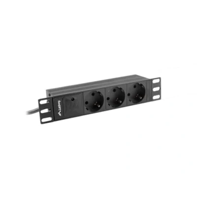 Abbildung von lanberg PDU 10&quot; 1U 16A, 3X 230V SCHUCKO 2M Black