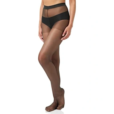 Abbildung von Charnos Damen 10 Denier Gloss Tight Strumpfhose, DEN, Schwarz (Schwarz 100), XL