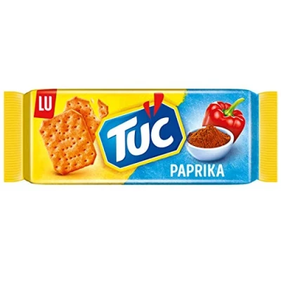 Abbildung von TUC Paprika 1 x 100g I Salzgebäck Einzelpackung Knabbergebäck mit Geschmack Fein gesalzene Snack Cracker
