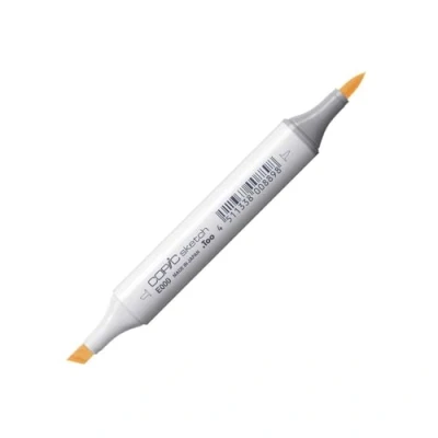 Abbildung von COPIC Sketch Marker Typ E 000, Pale Fruit Pink, professioneller Pinselmarker, mit einer Super Brush Spitze und Medium Broad