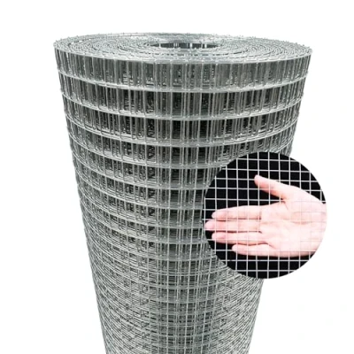 Abbildung von YAGJIA Wühlmausgitter 0,4m x 10m, Volierendraht 9,5mm 9,5mm, Maschendraht Drahtgitter Feinmaschig verzinkt, Metallgitter als Hasendraht Kaninchendraht Hühnerdraht, 0,6mm