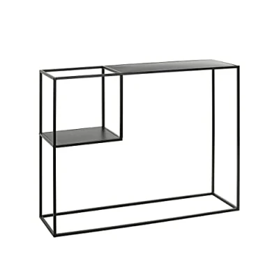Abbildung von HAKU Möbel Konsole schwarz, Metall Maße: B 100 cm x H 80 T 30 cm, Style: Modern