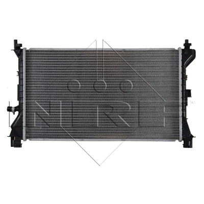 Abbildung von NRF EASY FIT 509615 Kühler, Motorkühlung Aluminium 600 356 18 mit Anbauteilen Kühlrippen gelötet FORD: Focus Mk1 Kombi, Schrägheck