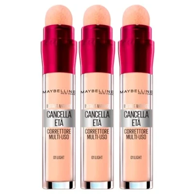 Abbildung von 3x Maybelline New York Il Erase Age Mehrzweck Flüssig Concealer Farbe 01 Light 3