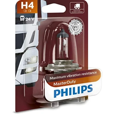 Abbildung von PHILIPS 13342MDB1 Glühlampe, Fernscheinwerfer H4 24V 75/70W Halogen MAN: L 2000, M 2000 M, TGX, MERCEDES BENZ: ATEGO, T2/LN1 Kipper, LK/LN2