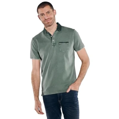 Abbildung von engbers Herren Polo Shirt strukturiert, 37119, Dunkelgrün in Größe XXL