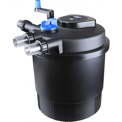 Abbildung von AquaOne Druckteichfilter CPF 20000 I Teichfilter für Teiche bis 40.000 Liter Bio Teich Filter inkl.36 Watt UVC Klärer mit Kurbelreinigung schwebealgenfreies klares Wasser