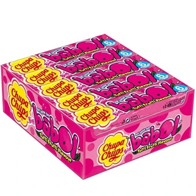Abbildung von Chupa Chups Big Babol Tutti Frutti Kaugummi 20er Display, 1er Pack (1 x 552 g Packung)