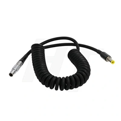 Abbildung von HangTon DC Stecker 5.5x2.1mm Barrel 2 Pin gewickeltes Stromkabel für Teradek Bond Bolt, Atomos Monitor