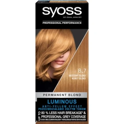 Abbildung von Syoss Permanent Coloration Haarfärbemittel, 8.7 Honigblond 115 ml