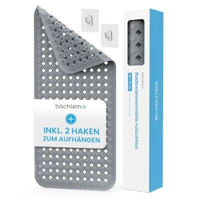 Abbildung von Bächlein Badematte PVC Badewannenmatte,