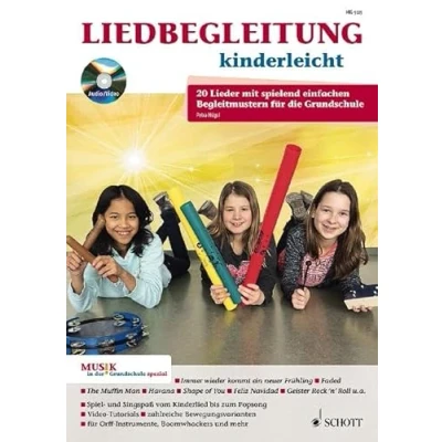 Abbildung von Liedbegleitung kinderleicht: 20 Lieder mit spielend einfachen Begleitmustern für die Grundschule. Zeitschriften Sonderheft.: ... + CD. (Musik in der Grundschule spezial)