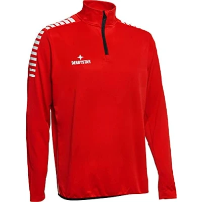 Abbildung von Derbystar Herren Primo Sweatshirt, Rot Weiss, 164