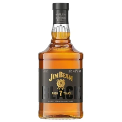 Abbildung von Jim Beam Black 7 Jahre gereift Kentucky Straight Bourbon Whiskey Karamell, Vanille und warme Eichenaromen 43% Vol. 700ml