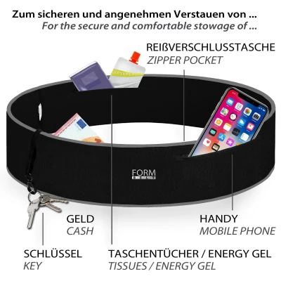 Abbildung von Formbelt Plus Laufgürtel mit Reißverschluss universal für jedes Handy