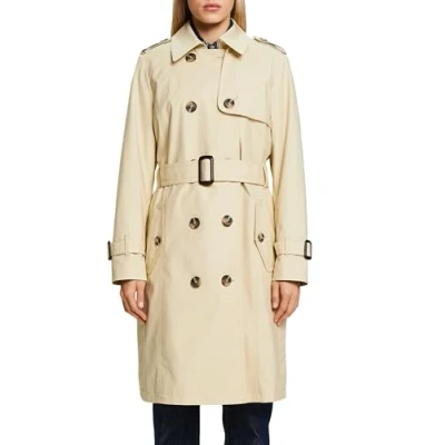 Abbildung von Esprit Classic Trenchcoat, Damen, Größe: XXL, Sand
