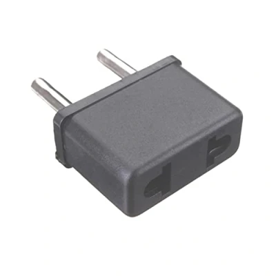 Abbildung von O05S Reiseadapter US auf EU, AC Ladegerät Adapterstecker 250V/6A, USA 2 Pin Euro/Deutschland Konverter, Kompatibel mit Netzteil, Perfekt für Reisen nach Europa