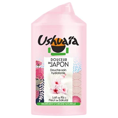 Abbildung von Ushuaïa Douceur du Japanische Duschpflege, feuchtigkeitsspendend, Reismilch &amp; Sakura, 250 ml, 3 Stück